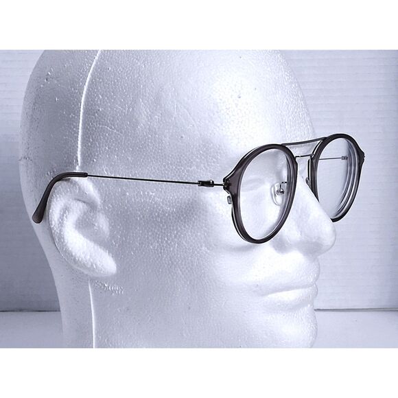 Firmoo S7227X 49-21-143 C5 Gray Crystal Full Frame Round Eyeglasses Frames - Picture 5 of 15